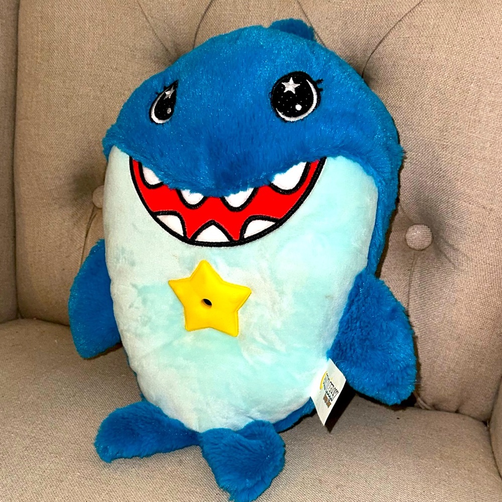 Star Belly Dream Lites Blue Shark Plush Night Flash Light Christmas Gift Present